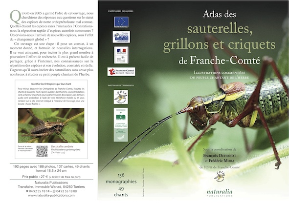 Atlas des sauterelles, grillons et criquets de Franche-Comté - CBNFC-ORI